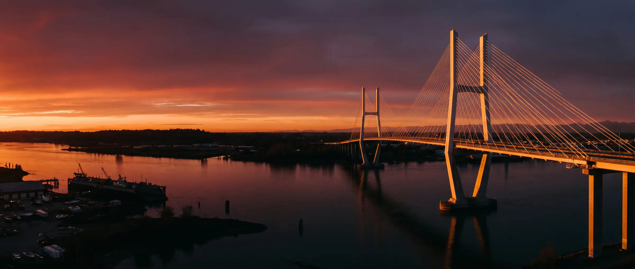 Christian-Owned Businesses in Delta, BC: the Alex Fraser Bridge over the Fraser River