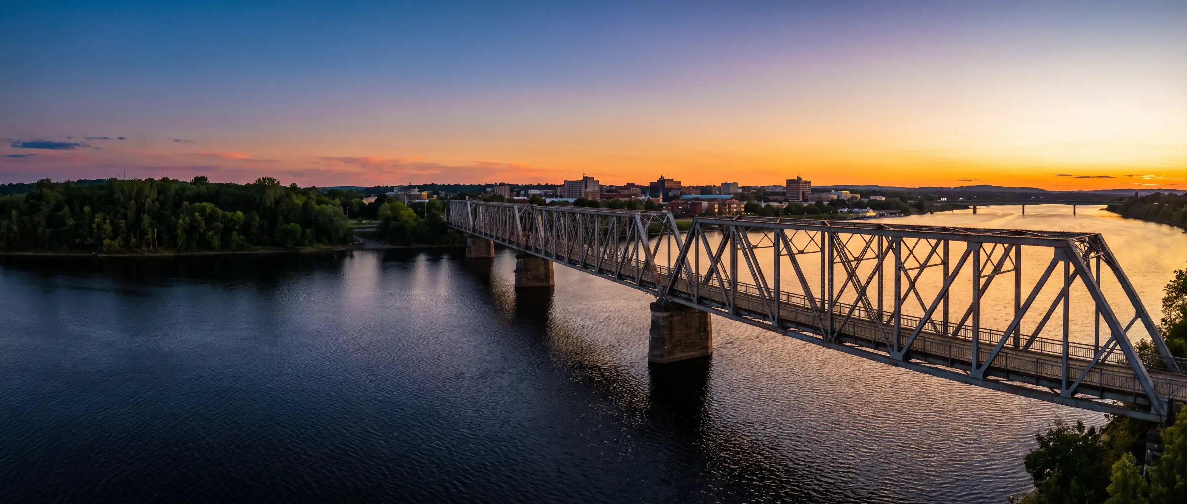 Christian-Owned Businesses in Fredericton, NB: the Bill Thorpe Walking Bridge over the Saint John River