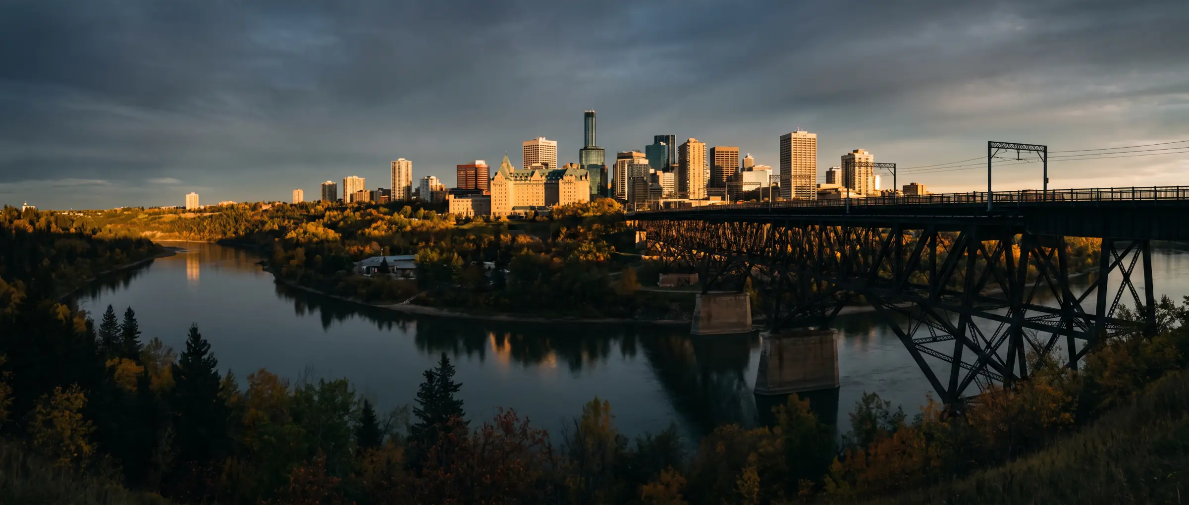 Christian-Owned Businesses in Edmonton, AB: the North Saskatchewan River valley and the High Level Bridge