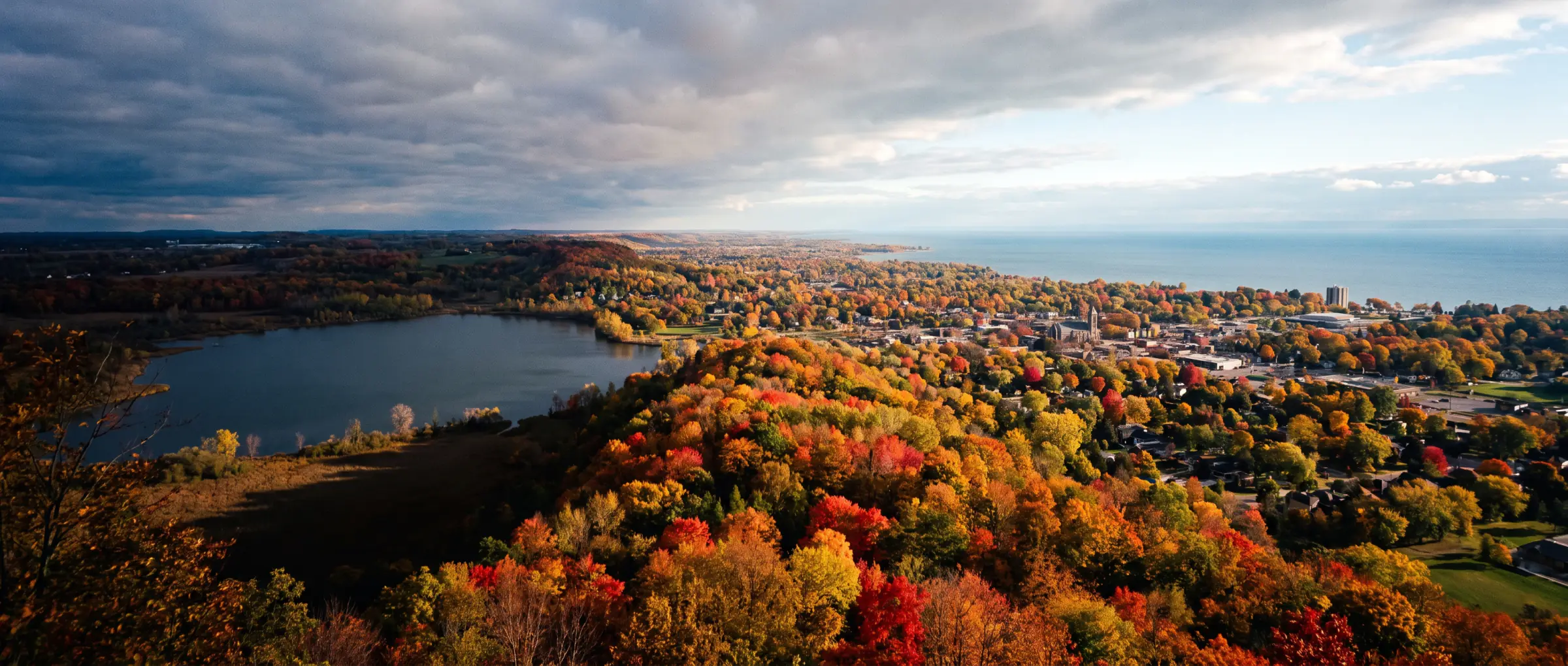 Christian-Owned Businesses in Grimsby, ON: the view from Beamer lookout over Lake Ontario