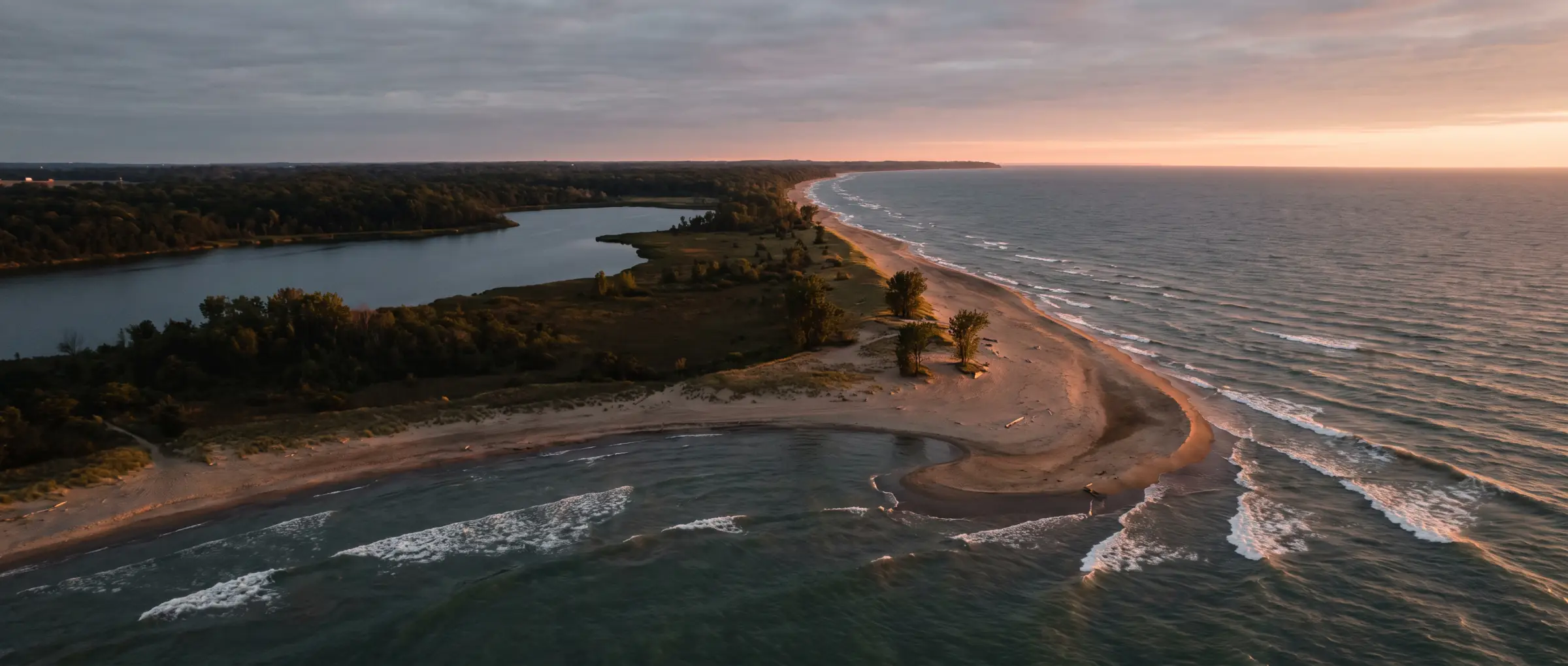 Christian-Owned Businesses in Leamington, ON: the sand spit at the tip of Point Pelee