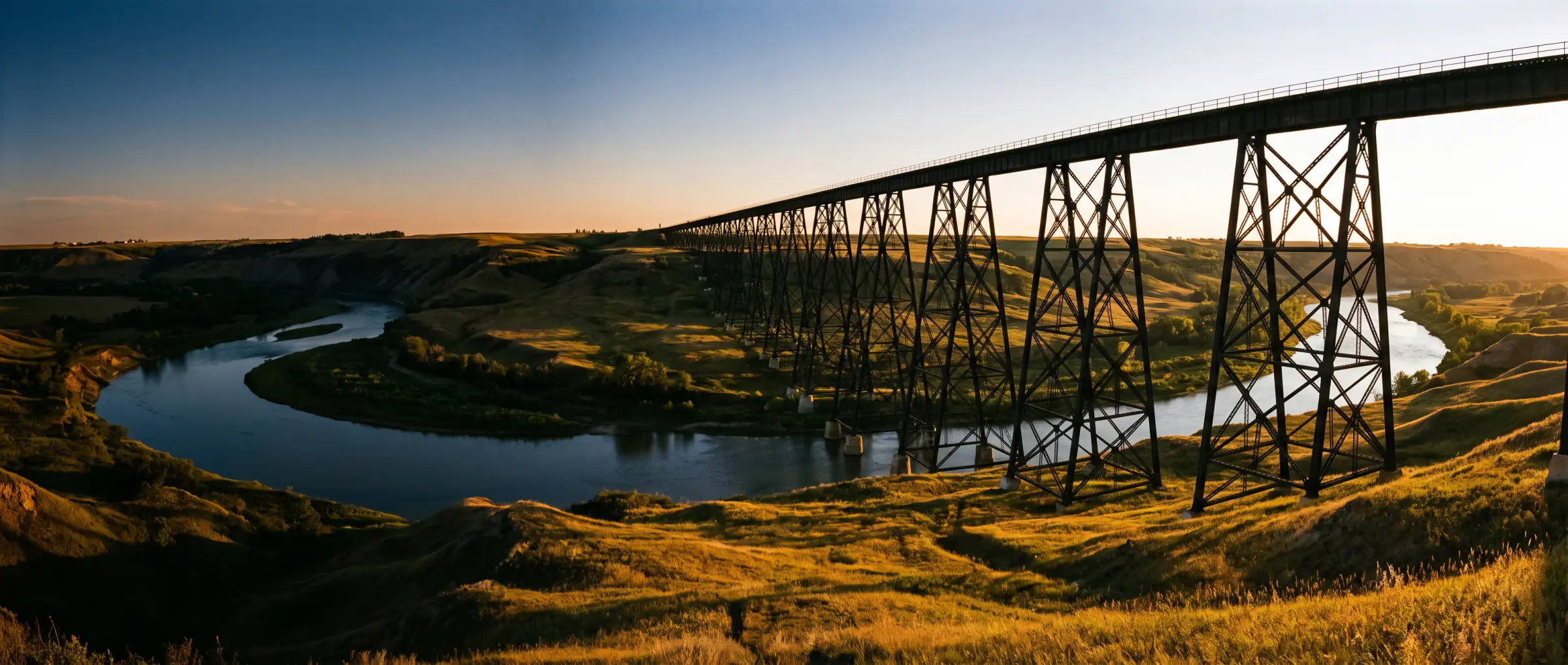 Christian-Owned Businesses in Lethbridge, AB: the High Level Bridge across the Oldman River coulees