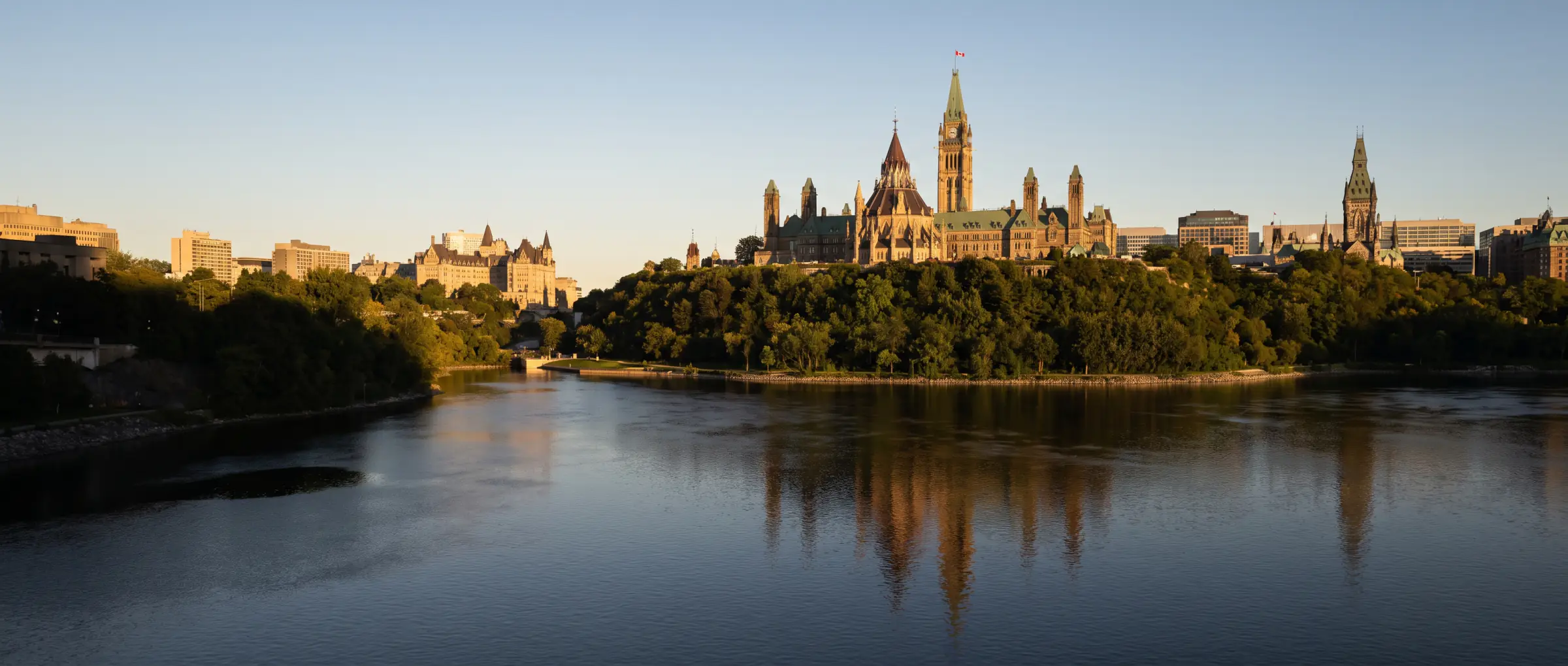Christian-Owned Businesses in Ottawa, ON: Parliament Hill above the Ottawa River