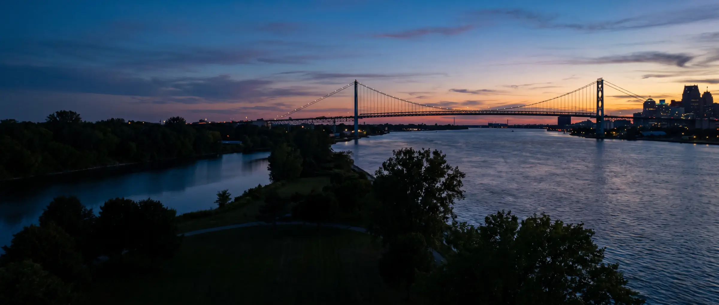 Christian-Owned Businesses in Windsor, ON: the Ambassador Bridge over the Detroit River